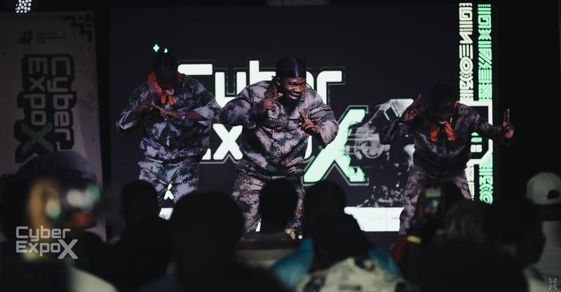 Dance crew on the main stage
