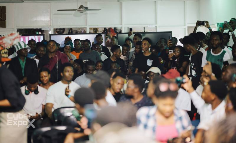 Crowd watching the matches