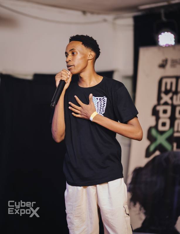 Youth talk on stage
